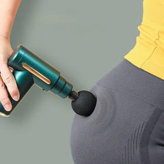 Compact Handheld Massage Gun for Deep Tissue Muscle Relief - 4 Heads