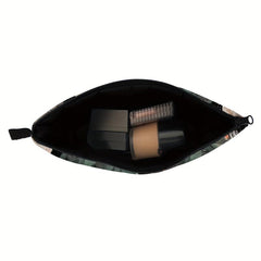 Waterproof Mushroom Print Makeup Bag Portable Cosmetic Case for Travel and Toile