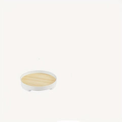 Modern Round Decorative Tray for Skincare and Perfume Storage