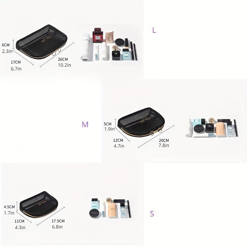 Mesh Makeup Bag Cosmetic Zipper Pouch Portable Travel Storage Bag