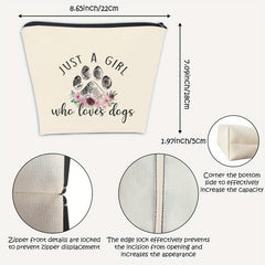 Dog Birthday Gift For Sister Makeup Bag Zipper Purse