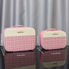 Portable Makeup Organizer With Mirror & Brush Holder