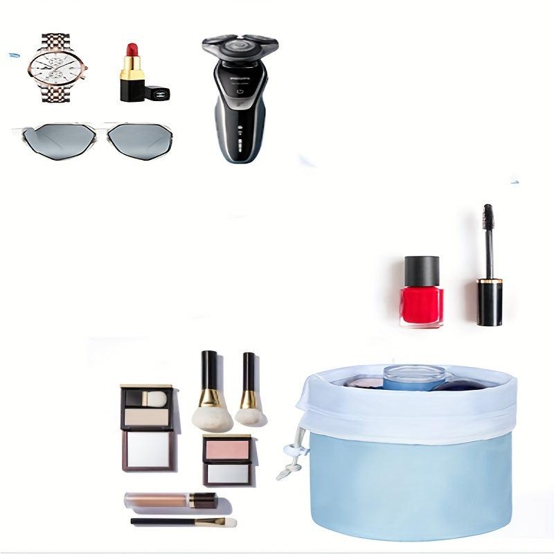 Travel Makeup Bag Waterproof Barrel Shape Cosmetic Bag for Women