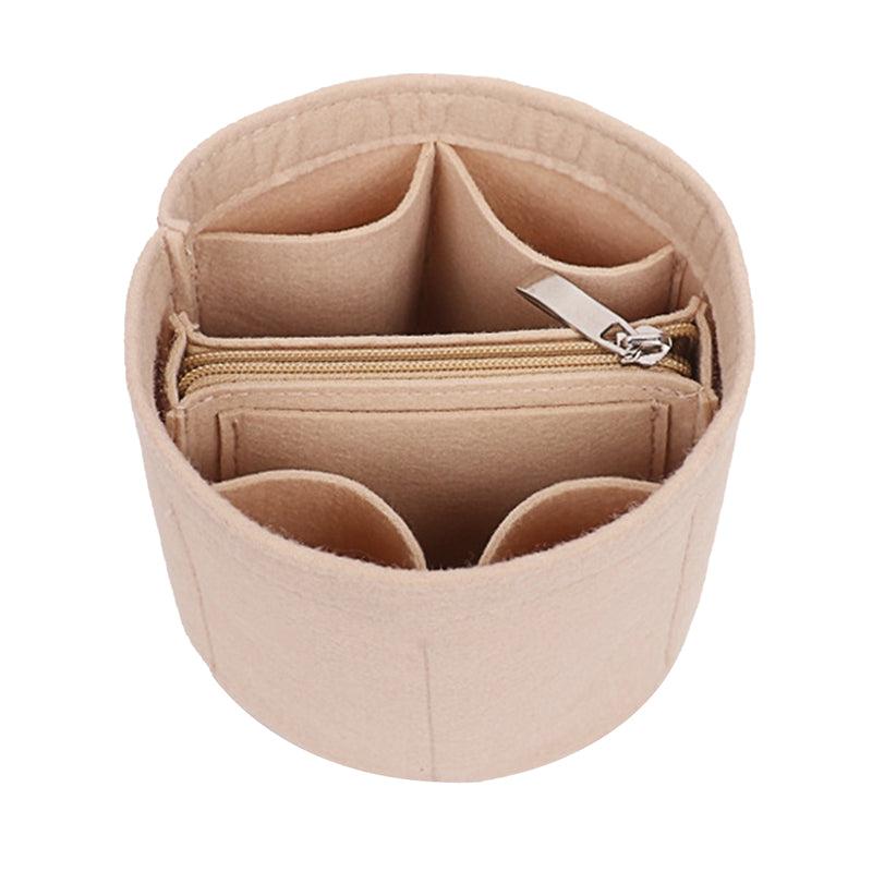 Women Bucket Bag Felt Compartment Liner Bag Makeup Brush Cosmetic Storage