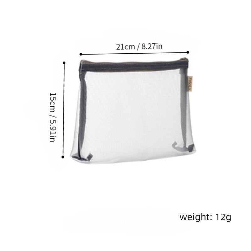 Portable Mini Makeup Bag Pouch Mesh Cosmetic Bag