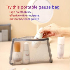 Portable Mini Makeup Bag Pouch Mesh Cosmetic Bag