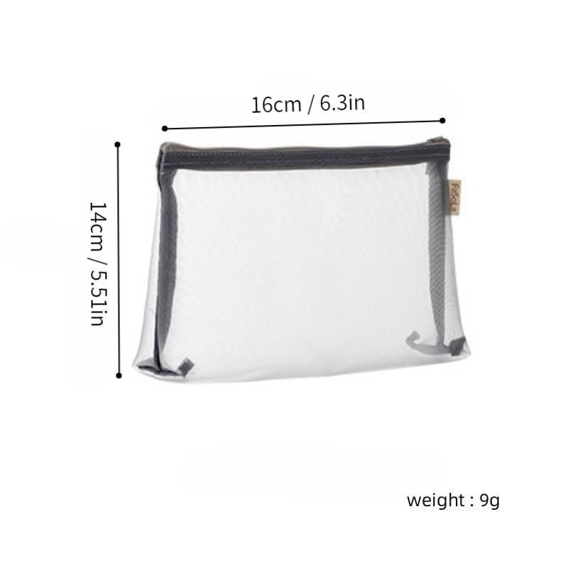Portable Mini Makeup Bag Pouch Mesh Cosmetic Bag