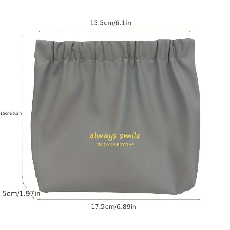 Waterproof Self-closing Mini Makeup Pouch for Women