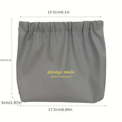 Waterproof Self-closing Mini Makeup Pouch for Women