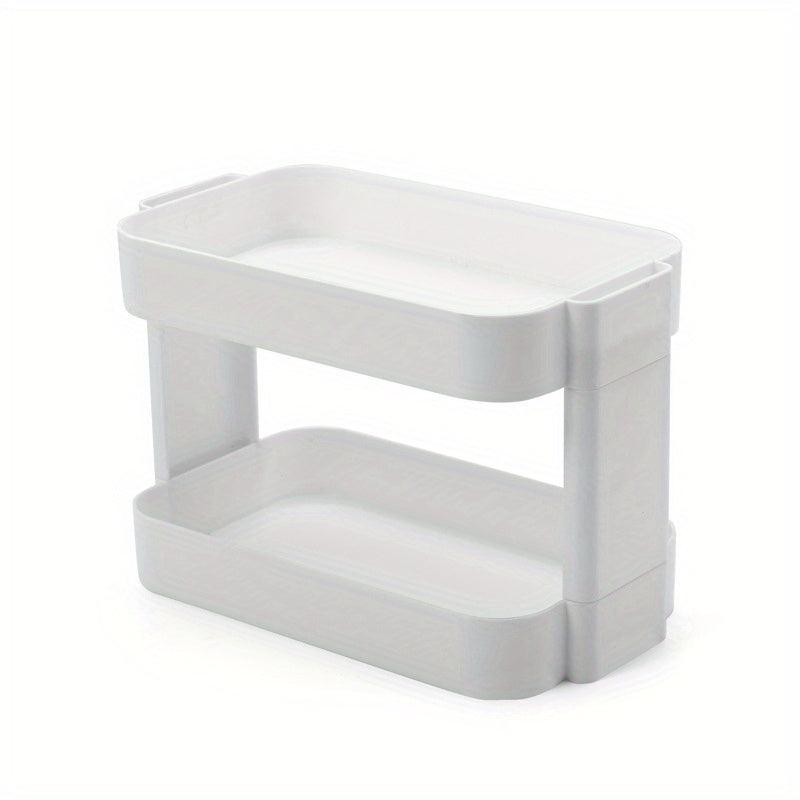 Desktop Cosmetic Storage Box Pink Makeup Organizer For Vanity Dresser