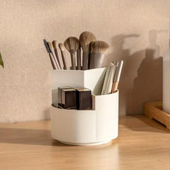 3 Compartment Makeup Brush Holder Organizer
