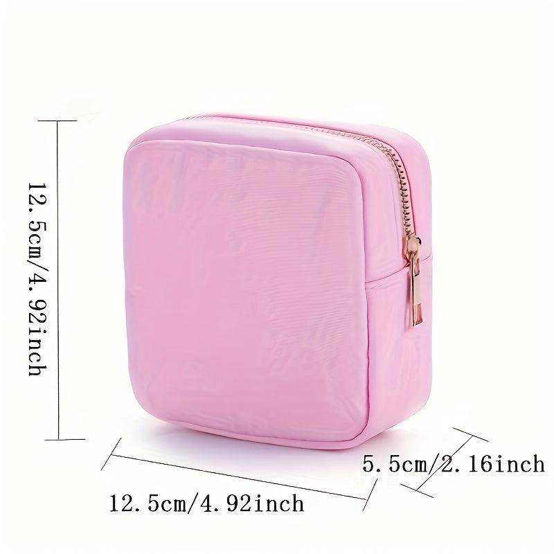 Preppy Small Makeup Bag Cosmetic Zipper Pouch Purse