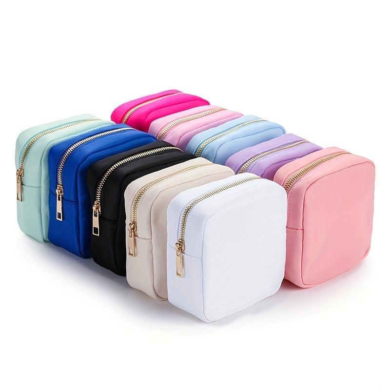 Preppy Small Makeup Bag Cosmetic Zipper Pouch Purse