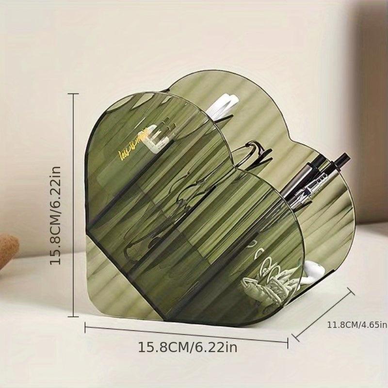 Heart Shaped Layered Storage Box for Makeup and Accessories