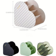 Heart Shaped Layered Storage Box for Makeup and Accessories