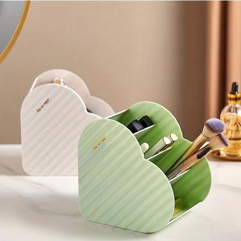 Heart Shaped Layered Storage Box for Makeup and Accessories