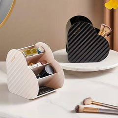 Heart Shaped Layered Storage Box for Makeup and Accessories