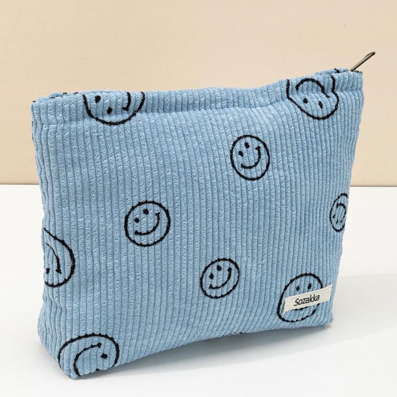 Roomy Makeup Pouch Bag for Women Teens Girls Zipper Closure Travel Organizer