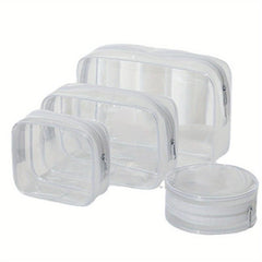 4pcs Waterproof Makeup Bags Set Travel Toiletry Bag with Zipper