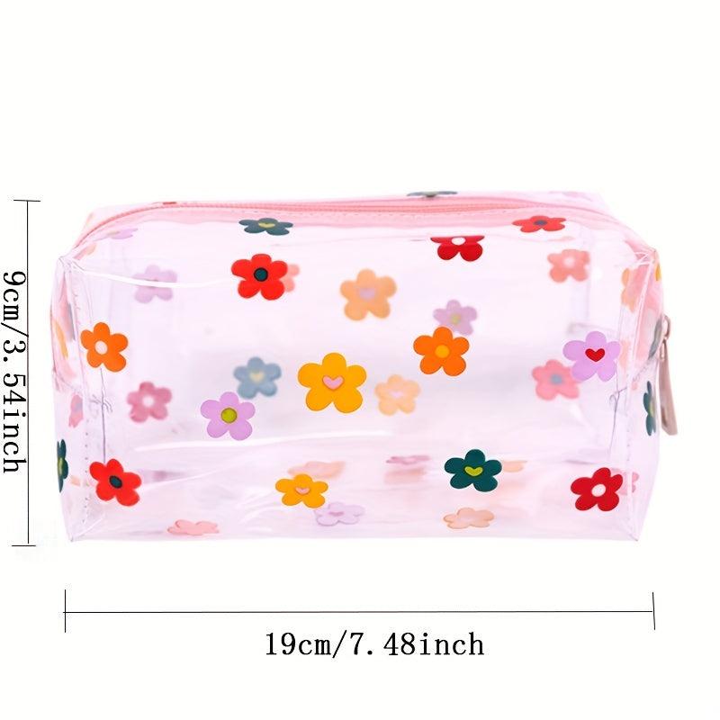 Clear Cosmetic Bag Fruit Transparent Makeup Bags PVC Waterproof Organizer