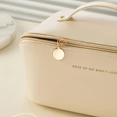 Large Travel Cosmetic Bag Waterproof Makeup Organizer Portable With Handle