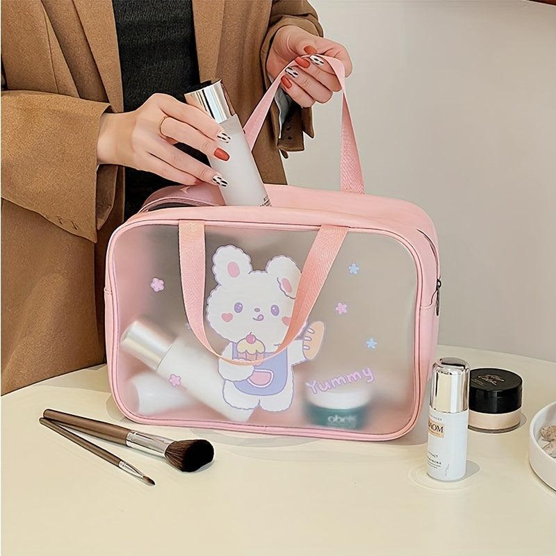 Cartoon Toiletry Bag PVC Waterproof Makeup Cosmetic Travel Organizer