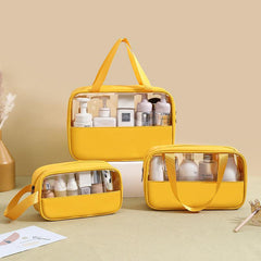 Waterproof PVC Travel Cosmetic Bag Toiletry Organizer Set