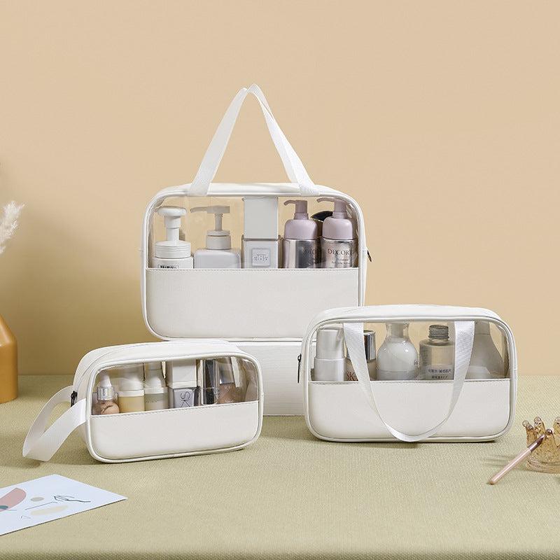 Waterproof PVC Travel Cosmetic Bag Toiletry Organizer Set