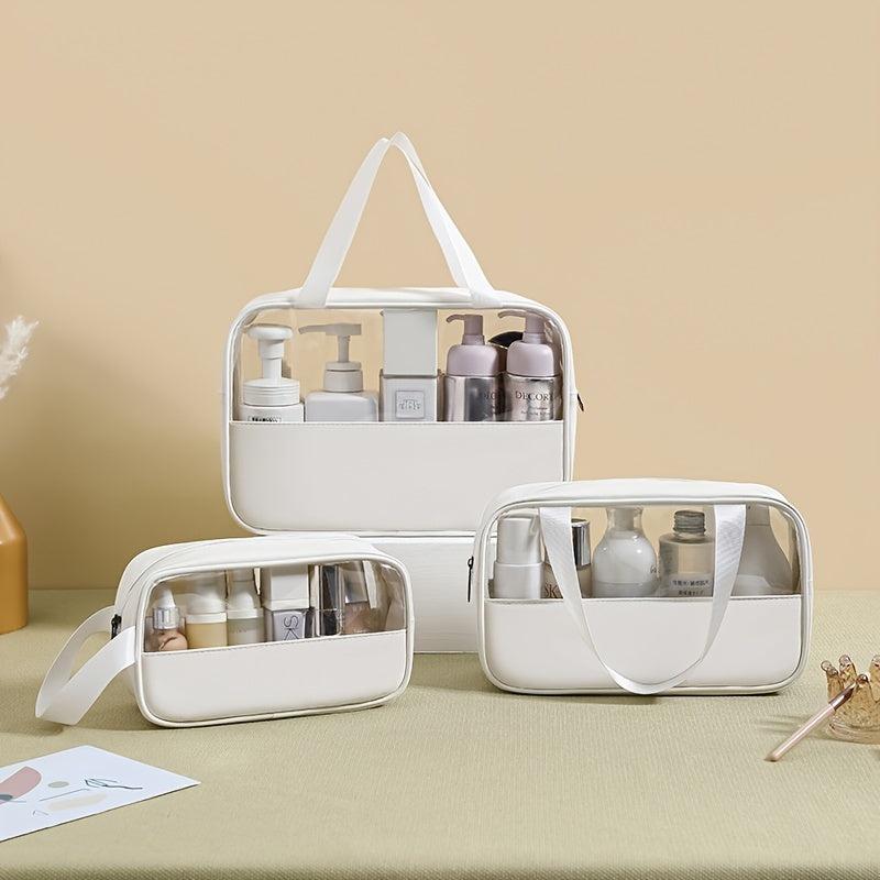 Waterproof PVC Travel Cosmetic Bag Toiletry Organizer Set
