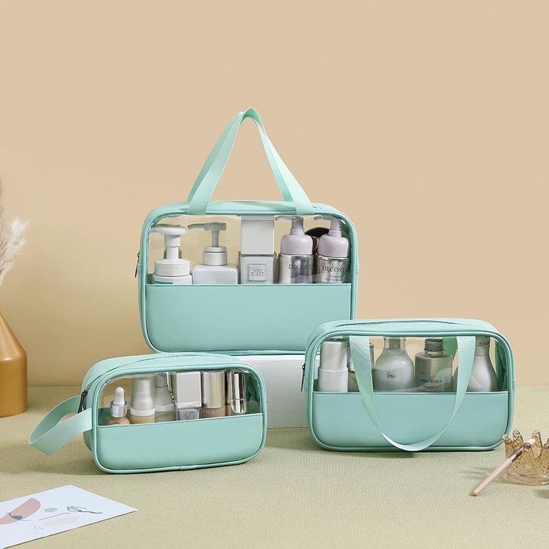 Waterproof PVC Travel Cosmetic Bag Toiletry Organizer Set