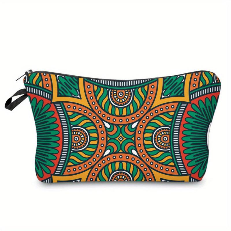 Totem Pattern Cosmetic Bag For Women Makeup Bag Travel Toiletry Organizer