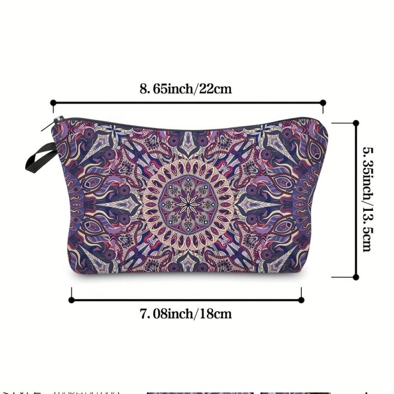 Totem Pattern Cosmetic Bag For Women Makeup Bag Travel Toiletry Organizer