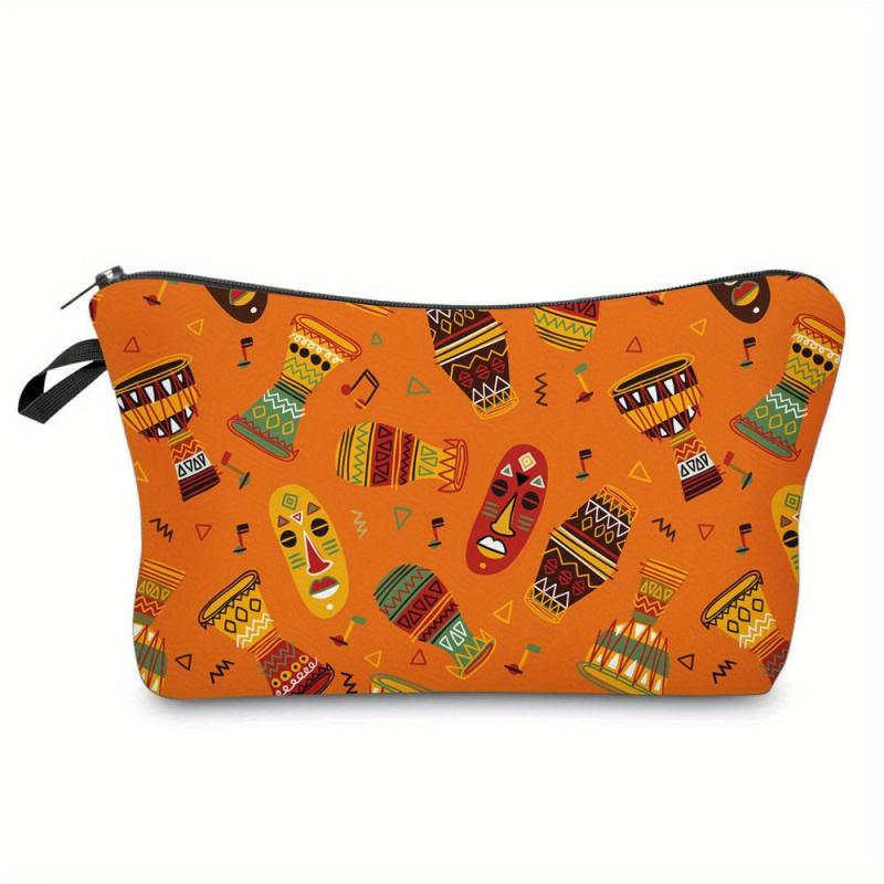 Totem Pattern Cosmetic Bag For Women Makeup Bag Travel Toiletry Organizer