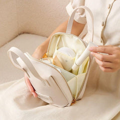 Waterproof PU Leather Cosmetic Bag Large Capacity Makeup Organizer