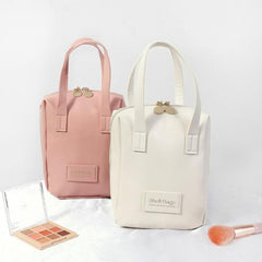 Waterproof PU Leather Cosmetic Bag Large Capacity Makeup Organizer