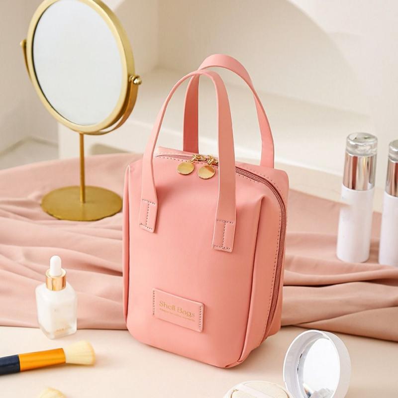 Waterproof PU Leather Cosmetic Bag Large Capacity Makeup Organizer