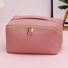 Stylish Makeup Bag with Handle for Travel Toiletry and Cosmetics