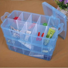 Adjustable Compartment Slot Bead Craft Jewellery Storage Organizer