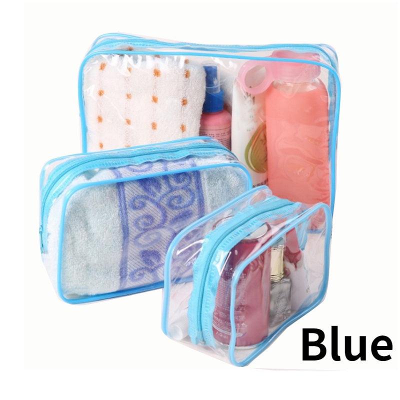 Waterproof Travel Makeup Bag Set for Toiletries and Bath Supplies