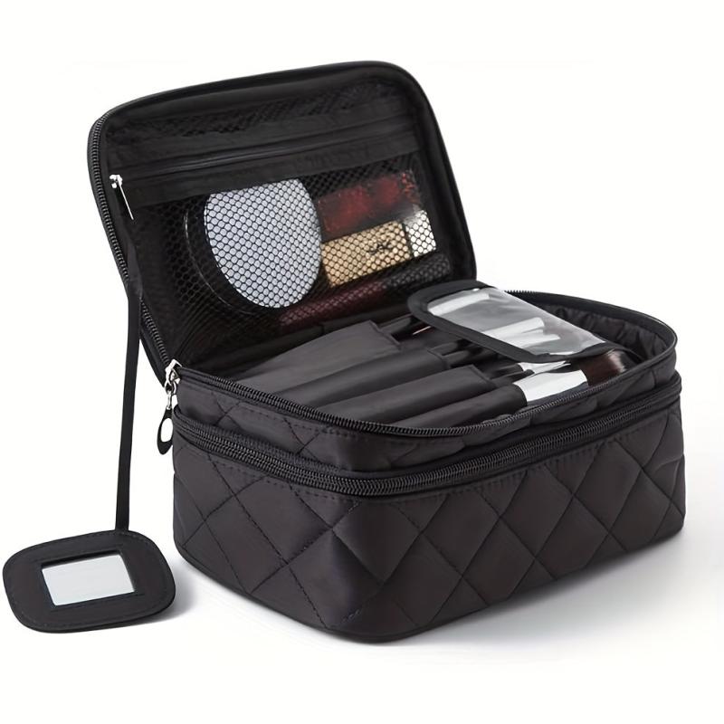 Large Capacity Waterproof Makeup Bag with Mirror