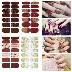 Gel Nail Wraps & Strips for Women - Self Adhesive & Easy to Apply