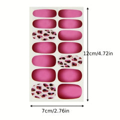 Gel Nail Wraps & Strips for Women - Self Adhesive & Easy to Apply