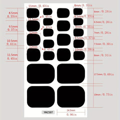 Floral Toenail Stickers Self Adhesive Nail Wraps For Nail Art