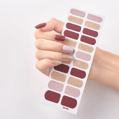 Glitter Waterproof Nail Stickers Shining Nail Art Decor