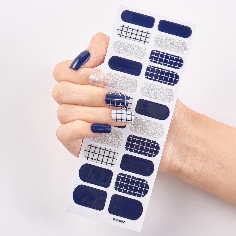 Glitter Waterproof Nail Stickers Shining Nail Art Decor