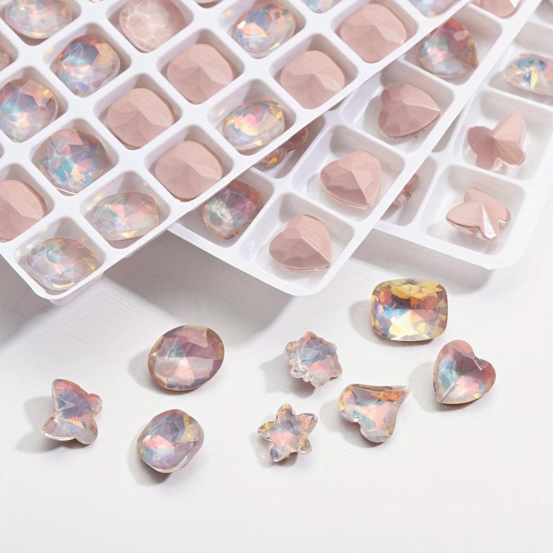 10-Piece Sparkling Rhinestone Set for 3D Nail Designs