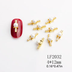 10pcs Glamorous 3D Rhinestone Nail Charms for DIY Nail Art