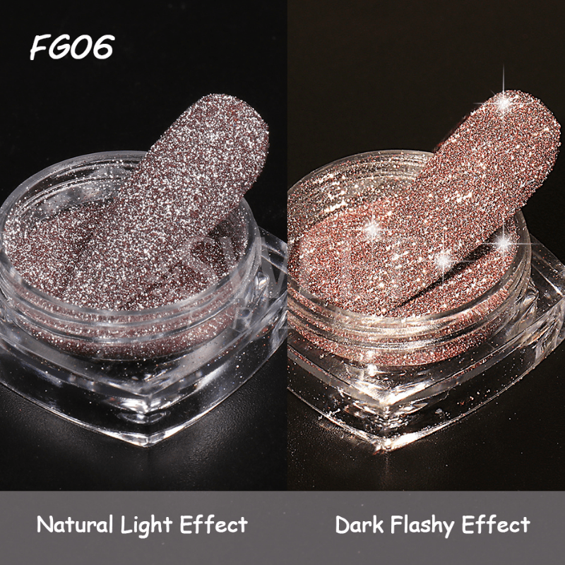 Reflective Nail Glitter Powder Crystal Sparkle Holographic Nail Dust