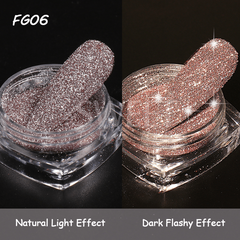 Reflective Nail Glitter Powder Crystal Sparkle Holographic Nail Dust