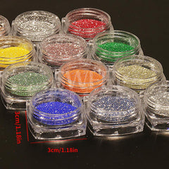 Reflective Nail Glitter Powder Crystal Sparkle Holographic Nail Dust
